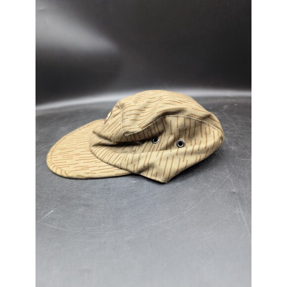 East German Rain Drop Camo Field Cap Hat NVA II 1856P Tan Rare Vintage - Picture 2 of 6